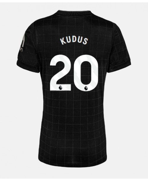 Günstige Tottenham Hotspur Mohammed Kudus #20 Auswärtstrikot Damen 2025-26 Kurzarm Günstige Tottenham Hotspur Mohammed Kudus #20 Auswärtstrikot Damen 2025-26 Kurzarm